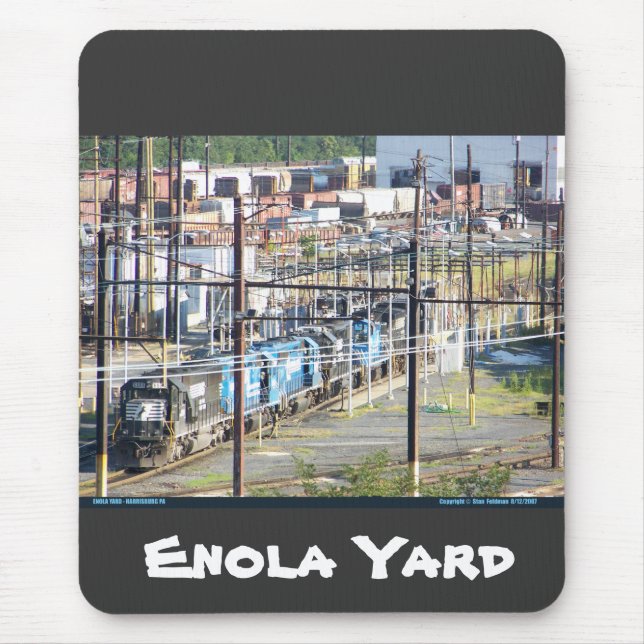 Mousepad Enola Norfolk Southern Railroad Yard Harrisburg PA (Frente)