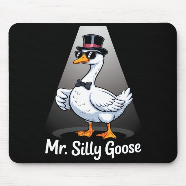 Mousepad Enquanto o sr. ganso bobo solta a ponte para ser (Frente)