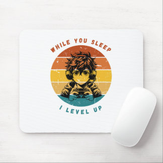 Mousepad Enquanto Você Dorme Eu Subo de Nível