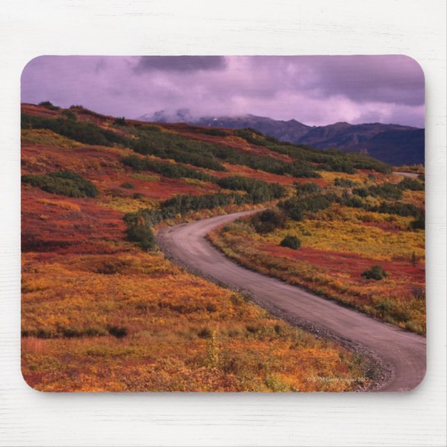 Mousepad Enrolamento da estrada através das colinas no (Frente)