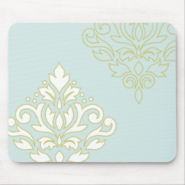 Mousepad Enrole a arte do damasco mim Lt Cerceta de Gld do