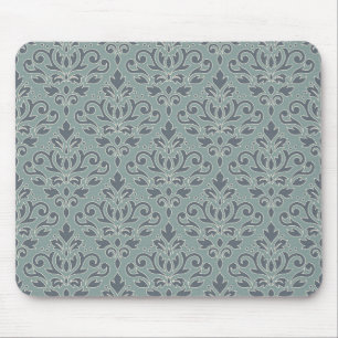 Mousepad Enrole a cerceta do azul do creme da cor damasco