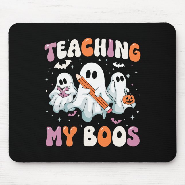 Mousepad Ensinando Meu Professor Boos Professor Fantasma Fo (Frente)