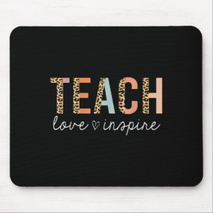 Mousepad Ensinar Amor Dentro De Leopardo De Volta Ao Ensino