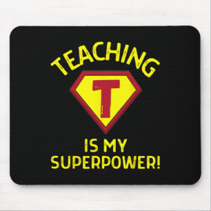 Mousepad Ensinar é meu Superpoder - Professor Fundamental D