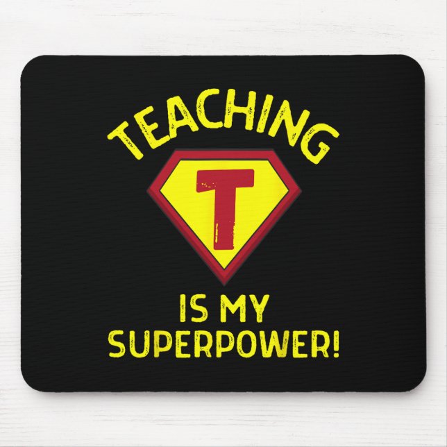 Mousepad Ensinar é meu Superpoder - Professor Fundamental D (Frente)