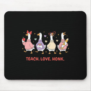 Mousepad Ensine Amor Buzine Ganso Dia dos Namorados Profess