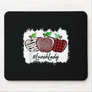 Mousepad Ensine Amor Senhora Almoço Leopardo Vermelho Simpl