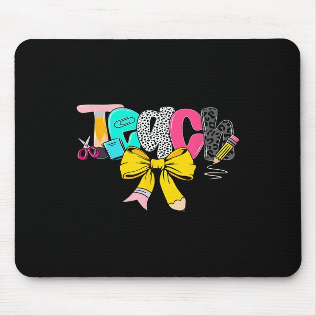 Mousepad Ensine Arquiteta Laço Professora Volta às Aulas Fe (Frente)