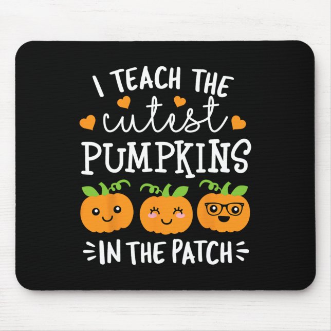 Mousepad Ensine As Abóboras Mais Bastantes No Patch Hallowe (Frente)