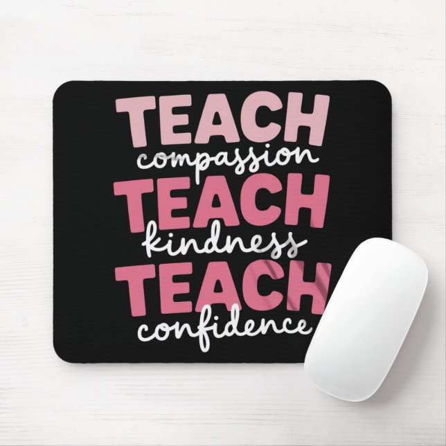 Mousepad Ensine Educação para a Vida de Professores Fofos I (Com mouse)