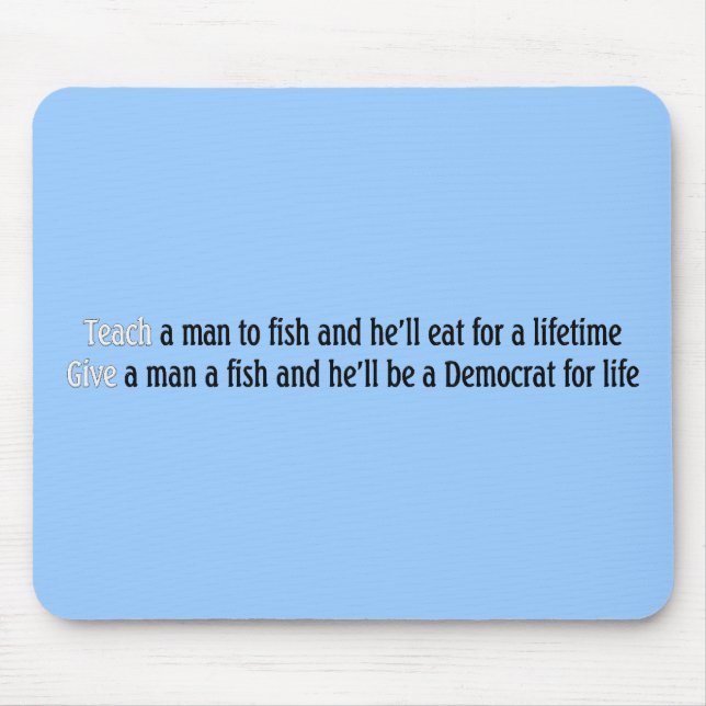 Mousepad Ensine um homem pescar (Frente)