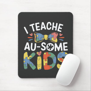 Mousepad Ensino Crianças Autismo Professora de Consciência