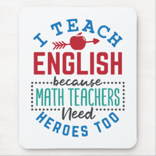Mousepad Ensino Inglês Porque Heróis Ensinam Ensino Engraça