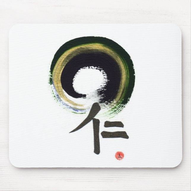 Mousepad Enso - Kanji para a benevolência (Frente)