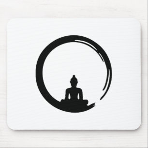 Mousepad Enso, Zen, Círculo, Meditação Buda Japão Caligraf