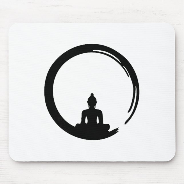 Mousepad Enso, Zen, Círculo, Meditação Buda Japão Caligraf (Frente)