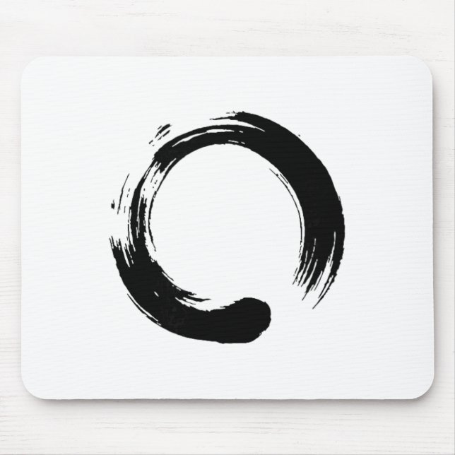 Mousepad Enso, Zen, Círculo, Símbolo, Budismo, Buda, Medita (Frente)