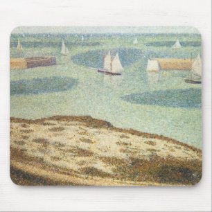 Mousepad Entrada para o Porto por Georges Seurat, Arte Anti