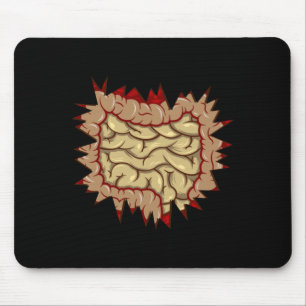 Mousepad Entrañas de Zumbi Masculinas Dentro do Estômago de