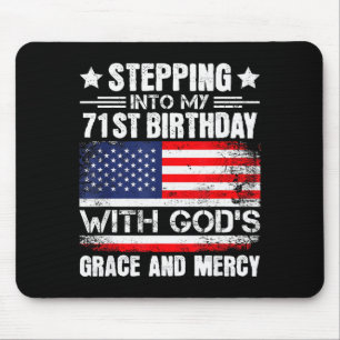 Mousepad Entrando Em Meu 71º Aniversário Com A Graça De Deu