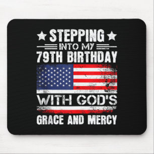 Mousepad Entrando Em Meu 79º Aniversário Com A Graça De Deu