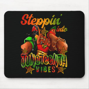 Mousepad Entrando no juneteenth mulher afro meninas negras