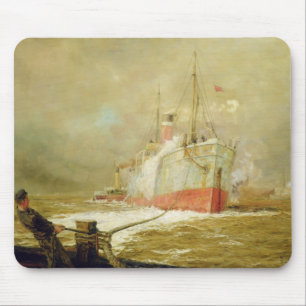 Mousepad Entrando um navio de carga
