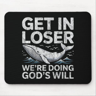 Mousepad Entre, estamos fazendo a vontade de Deus bíblia cr