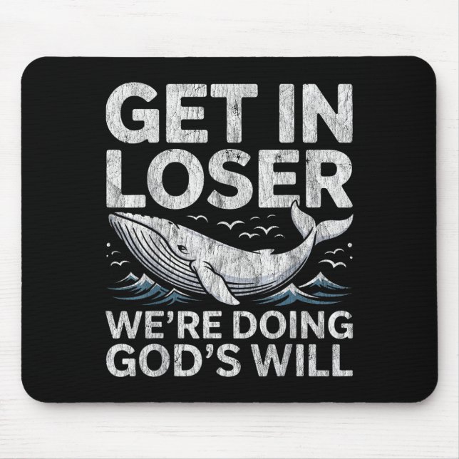 Mousepad Entre, estamos fazendo a vontade de Deus bíblia cr (Frente)