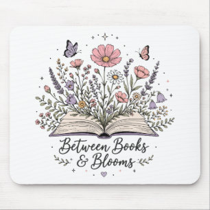 Mousepad Entre livros e flores amante de livros leitor