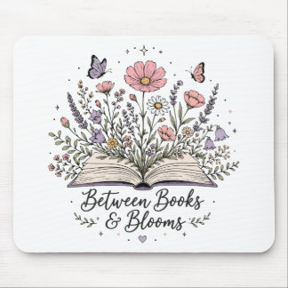 Mousepad Entre livros e flores amante de livros leitor