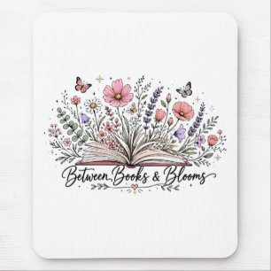 Mousepad Entre livros e flores amante de livros leitor