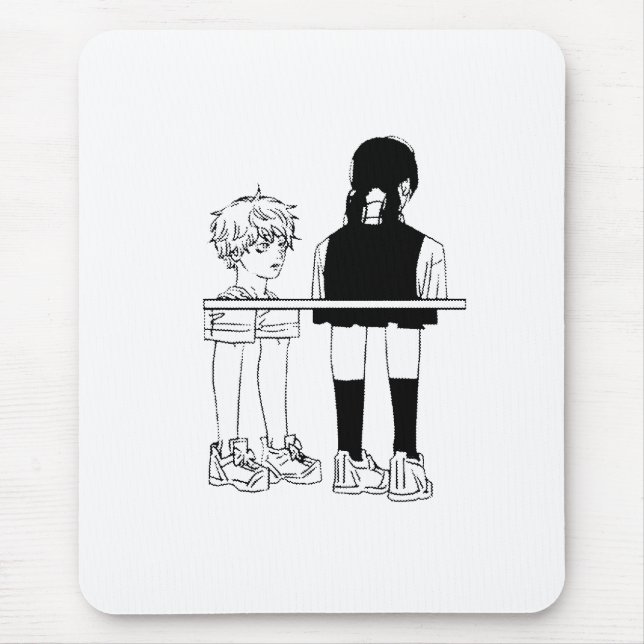 Mousepad Entre Nós Denji & Asa  (Frente)