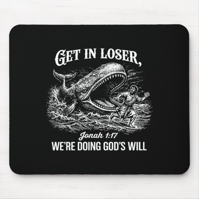 Mousepad Entre Perdedor Estamos Fazendo a Vontade de Deus D (Frente)