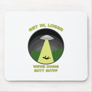 Mousepad Entre, Perdedor. Estamos fazendo coisas de Bumbum