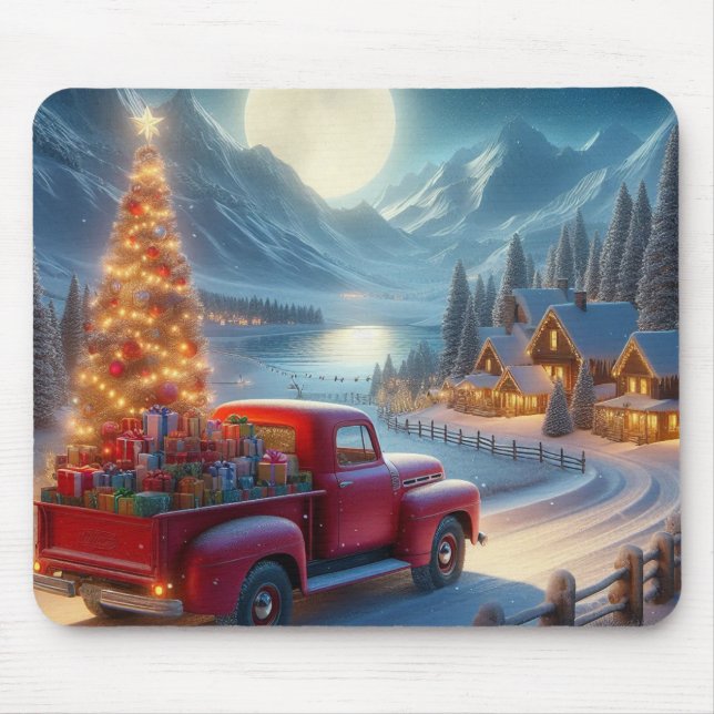 Mousepad Entrega da Véspera de Natal Mágica (Frente)