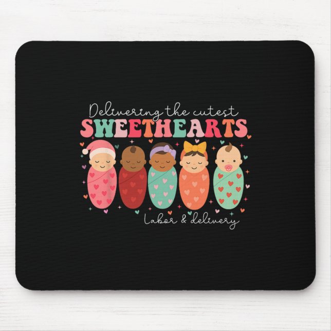 Mousepad Entregando Os Corações Mais Fofos Trabalho De Part (Frente)