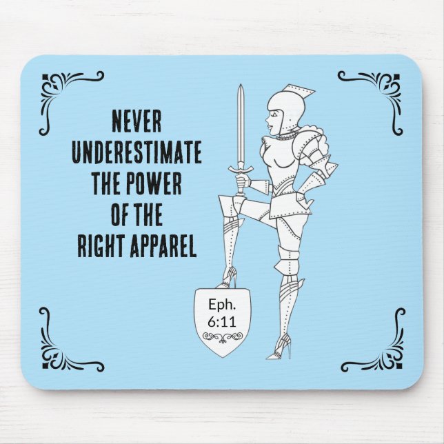 Mousepad "EPH 6:11" The Power of the Right Apparel (Frente)
