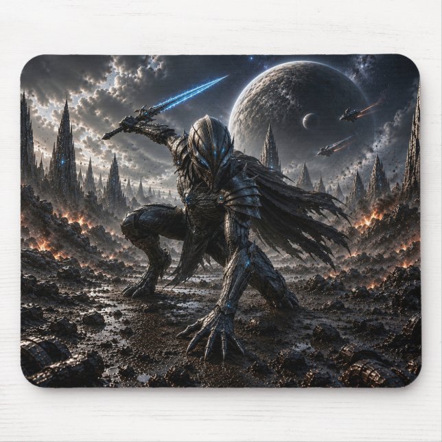 Mousepad Epic Alien Knight in a Distant Galaxy (Frente)