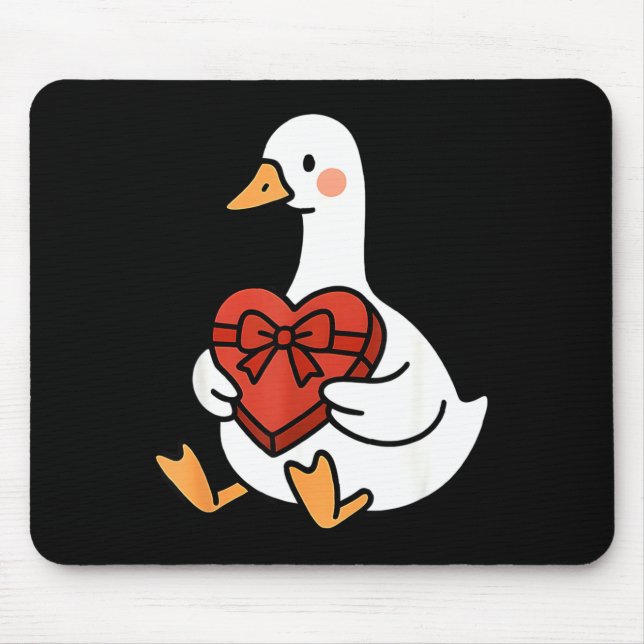 Mousepad Epic Duck Preppy Silly Just Goose Valentine Love (Frente)