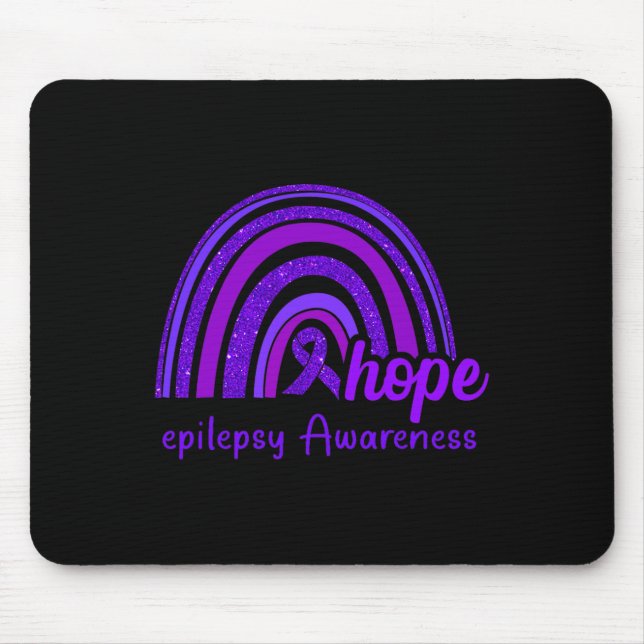 Mousepad Epilepsia Consciência Esperança Arco-Íris (Frente)