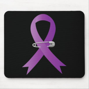 Mousepad Epilepsia Consciência Purple Ribbon Super Hero