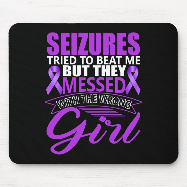 Mousepad Epilepsia Convulsões Perturbação Neurológica Roxo (Frente)