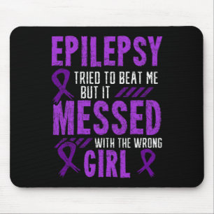 Mousepad Epilepsia Dia do Guerreiro Epiléptica Rapariga Rox