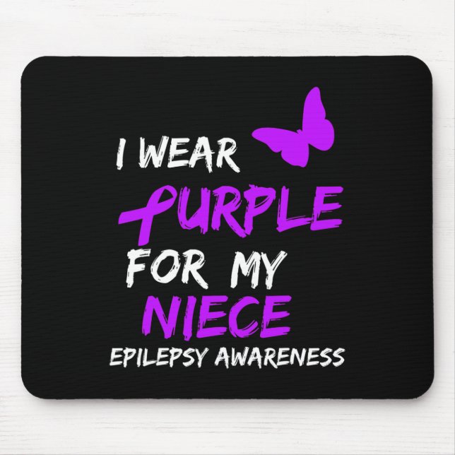 Mousepad Epilepsia Eu Visto Roxo Para Minha Banda Ninha (Frente)