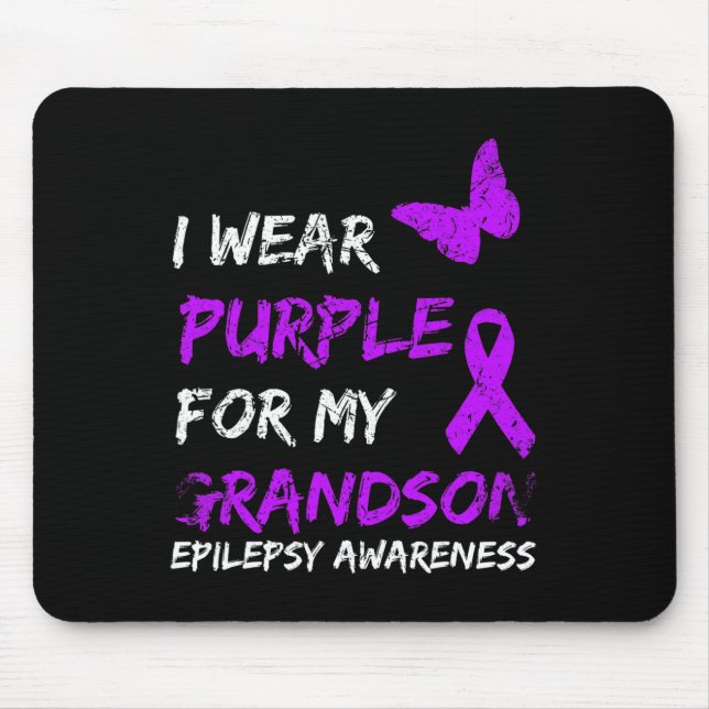 Mousepad Epilepsia Eu Visto Roxo Para Minha Fita De Avô (Frente)