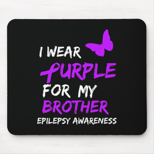 Mousepad Epilepsia Eu Visto Roxo Para Minha Fita Irmão (Frente)