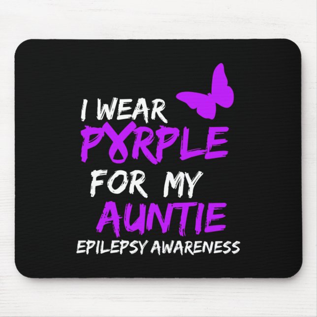 Mousepad Epilepsia Eu Visto Roxo Para Minha Tia Fita (Frente)