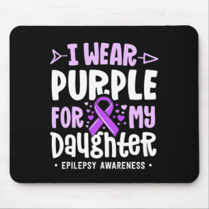 Mousepad Epilepsia Fita Eu Visto Roxo Para Minha Filha Em G